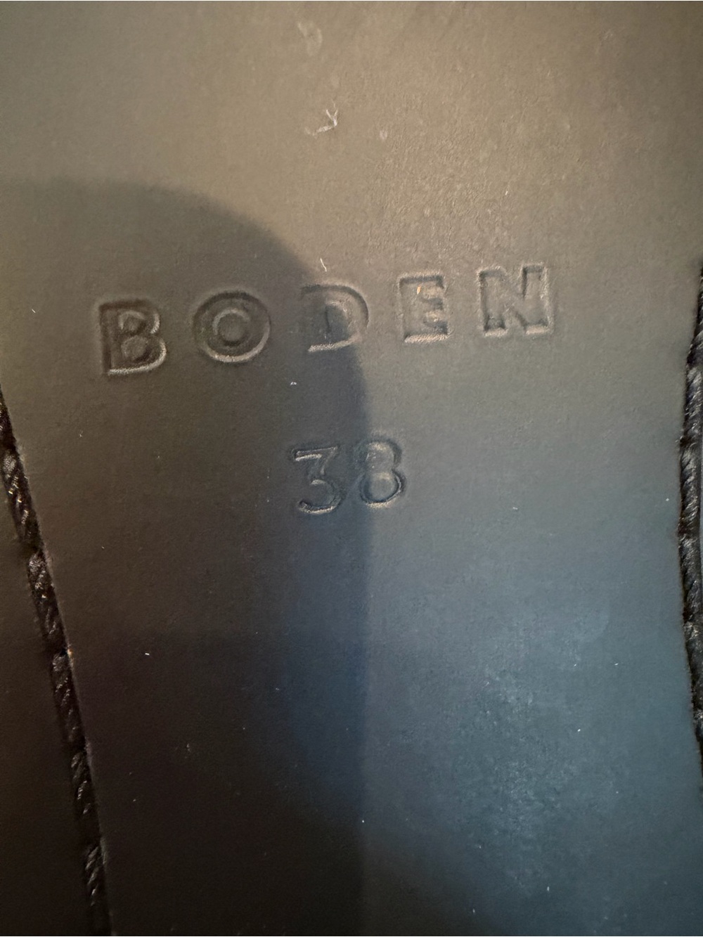 Like New! Boden Black Gold Buckle Calf Hair Snaffle Loafers sz 7 US/ 38 EU - Picture 8 of 8